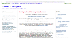 Desktop Screenshot of lizzcannonlaw.com