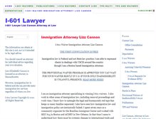 Tablet Screenshot of lizzcannonlaw.com